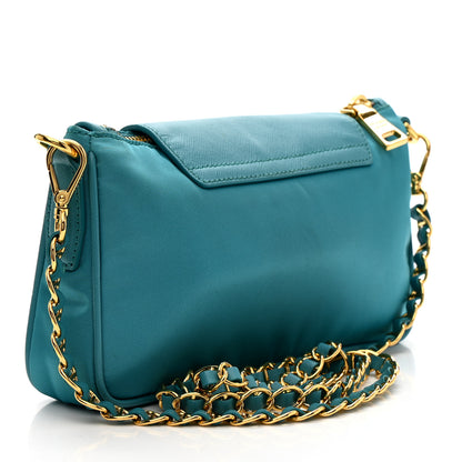 Prada Tessuto Nylon Saffiano Crossbody Bag Turchese 3 of 14