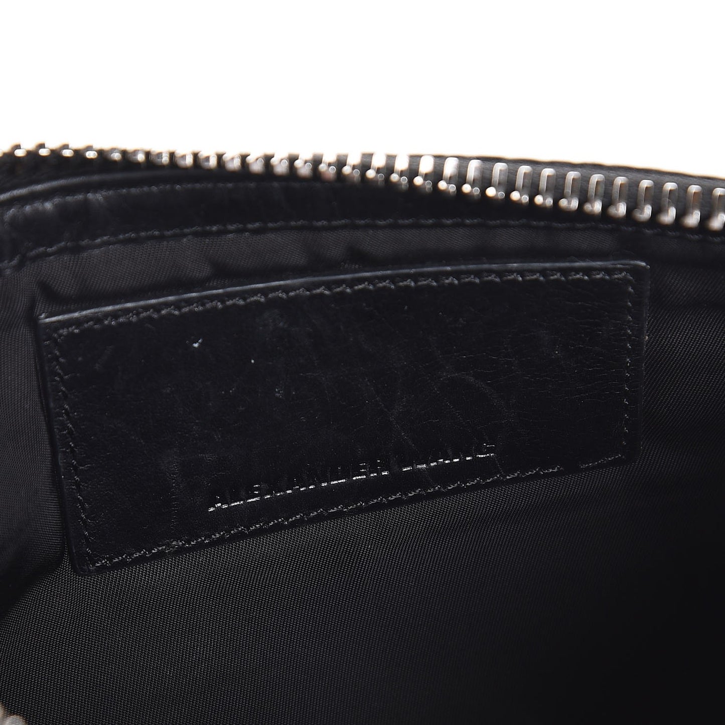 Calfskin Snake Embossed Runaway Key Clutch Black
