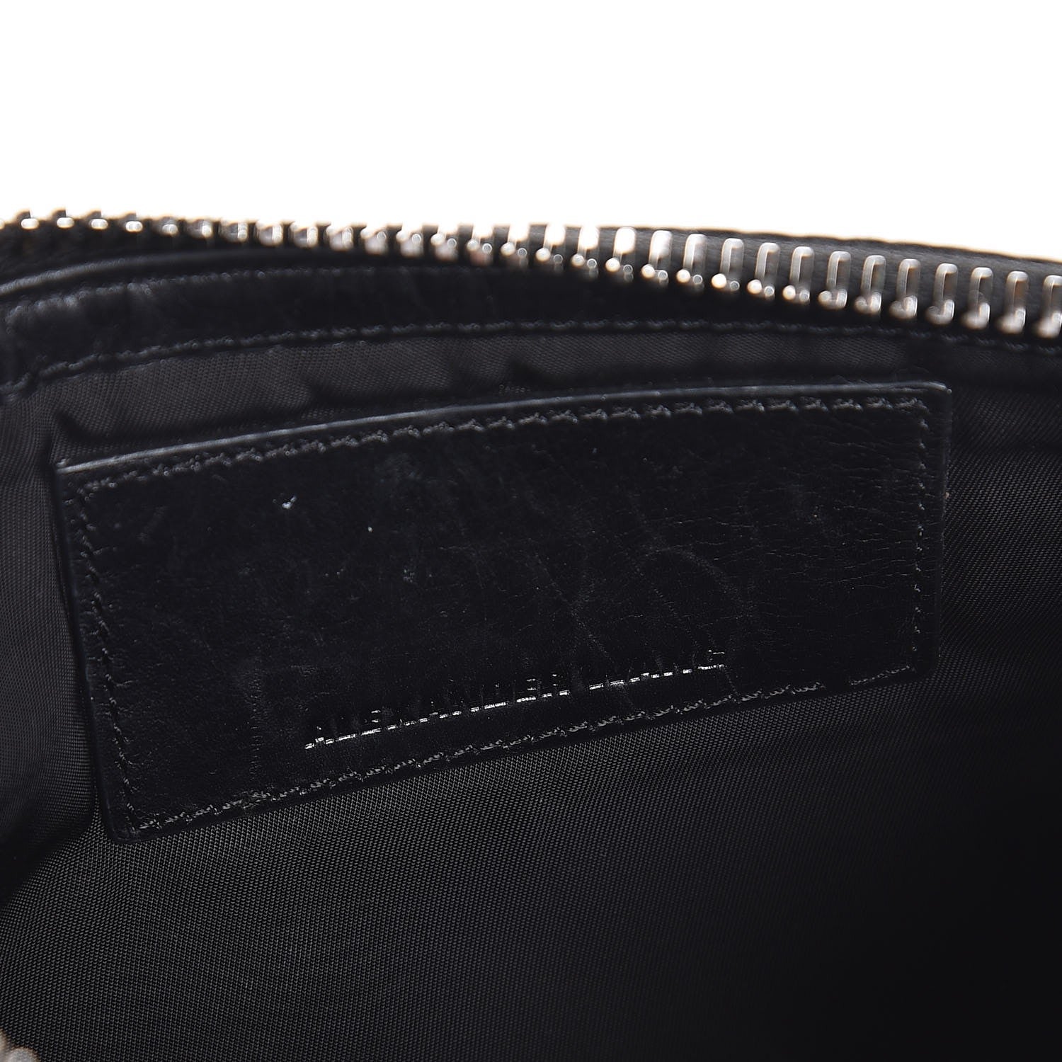 Alexander Wang Calfskin Snake Embossed Runaway Key Clutch Black 6 of 6