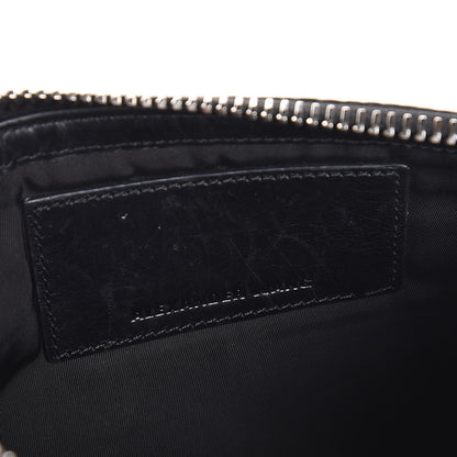 Alexander Wang Calfskin Snake Embossed Runaway Key Clutch Black 6 of 6