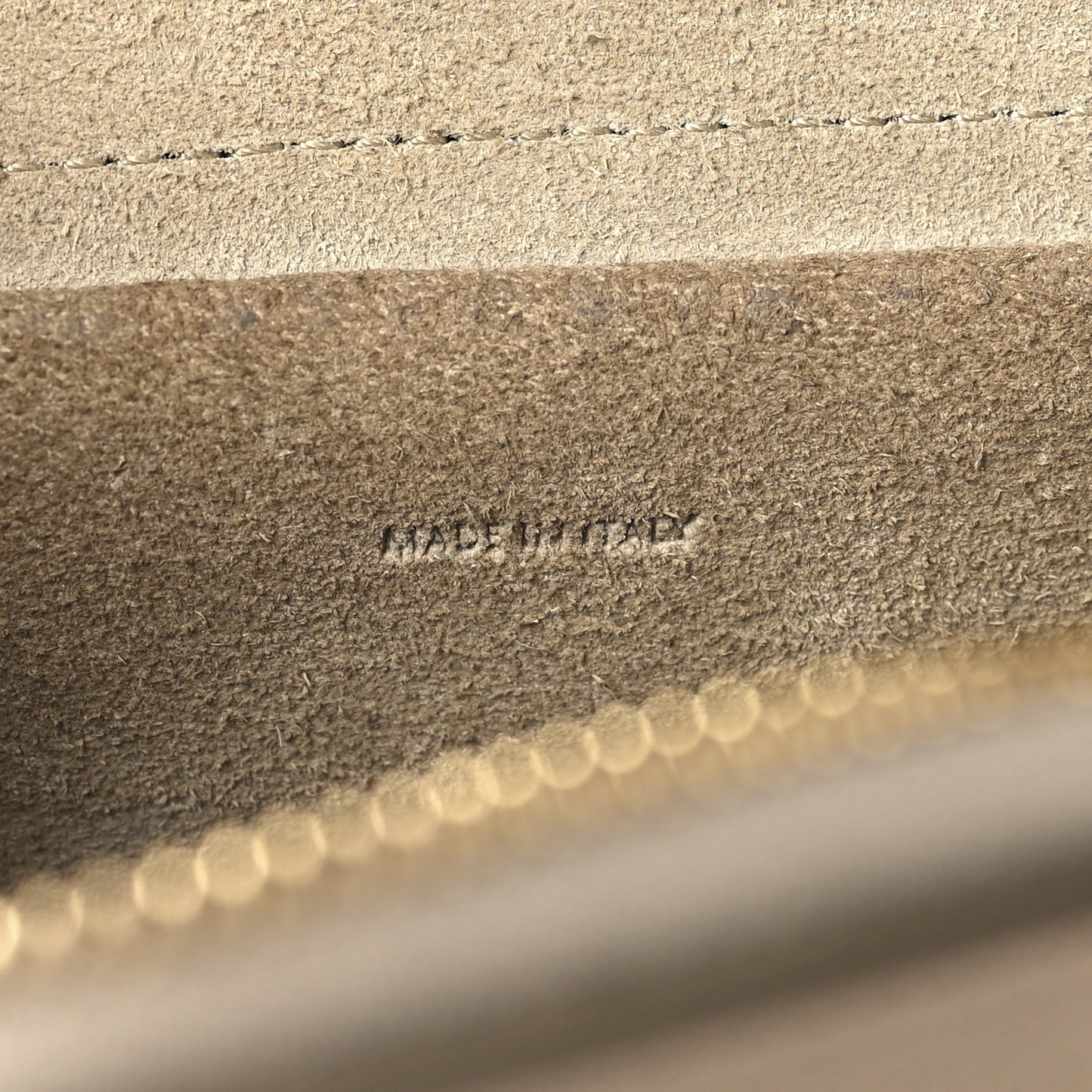 Grained Calfskin Micro Belt Bag Light Taupe