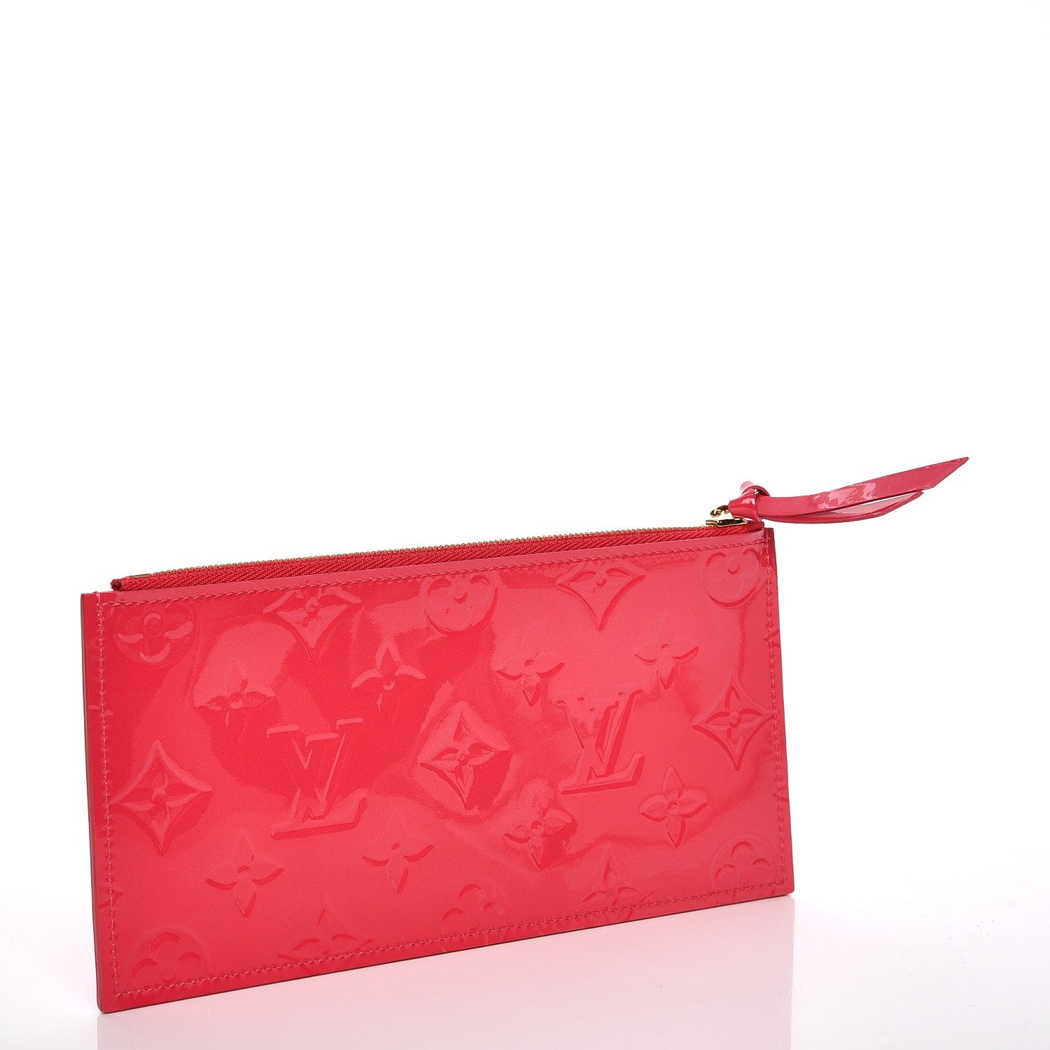 Louis Vuitton Vernis Felicie Chain Wallet Zippered Insert Hot Pink 3 of 8