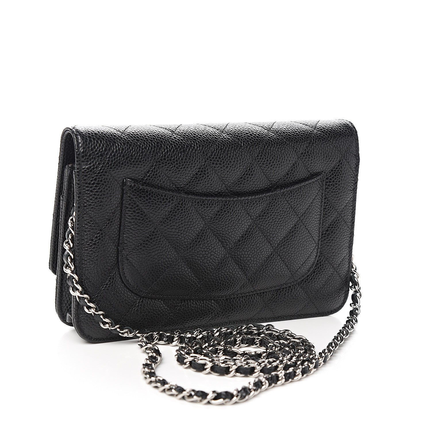 Chanel Caviar Quilted Wallet On Chain WOC Black 2 of 11