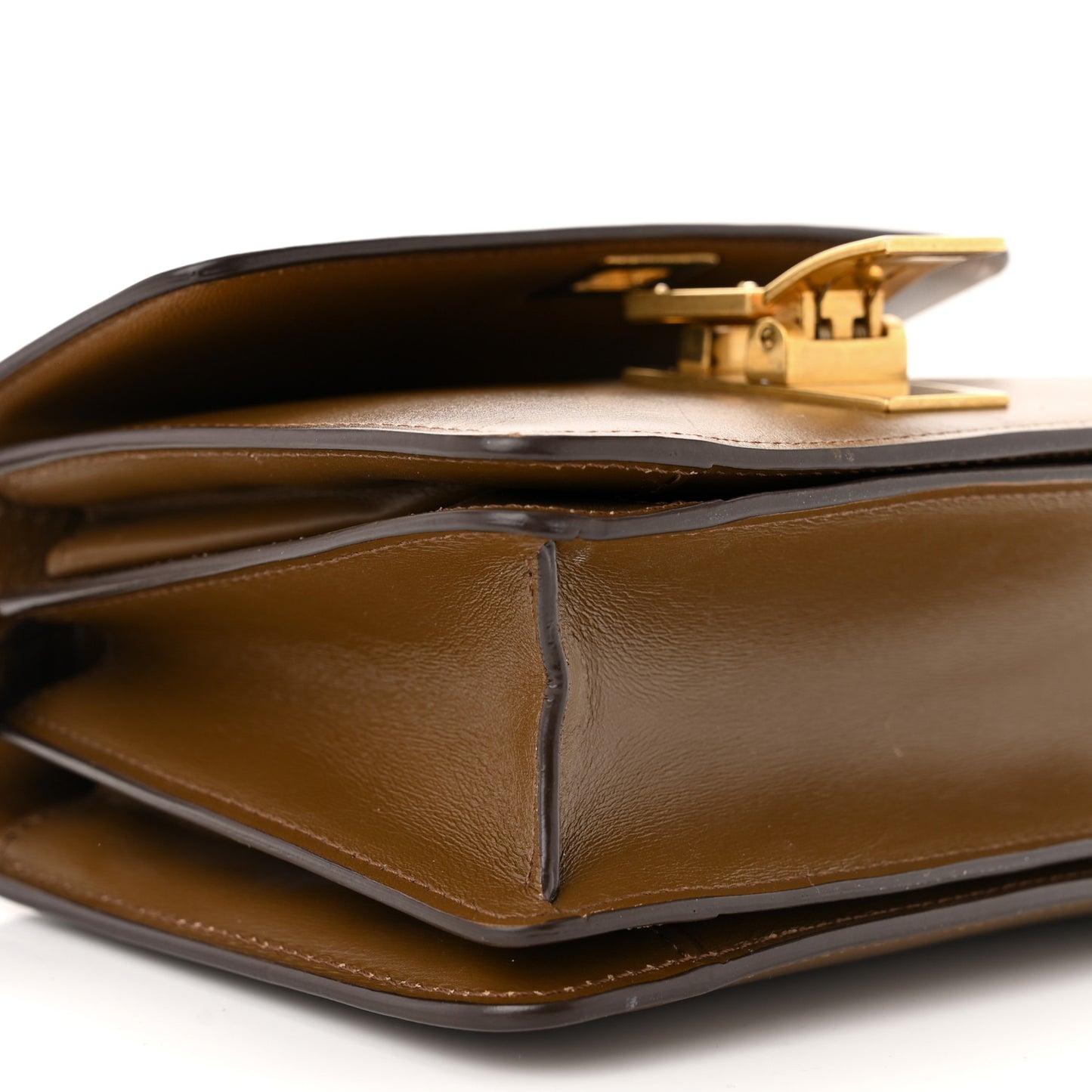 Smooth Calfskin Small Classic Box Flap Bag Camel