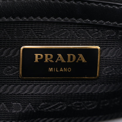 Prada Saffiano Soft Calfskin Zippered Tote Black 6 of 13