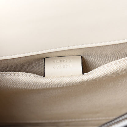 Gucci Calfskin Bamboo Web Medium Dionysus Top Handle Bag White Blue Hibiscus Red 7 of 12