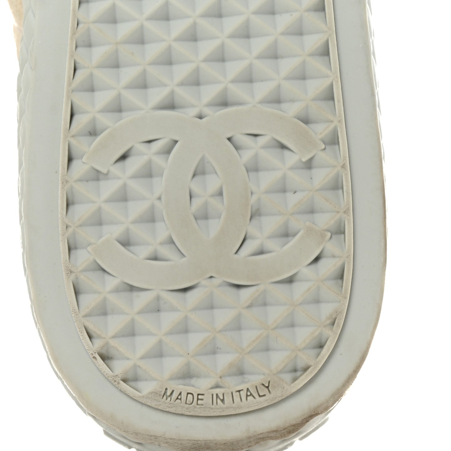 Denim Quilted Sneakers 39.5 Light Blue