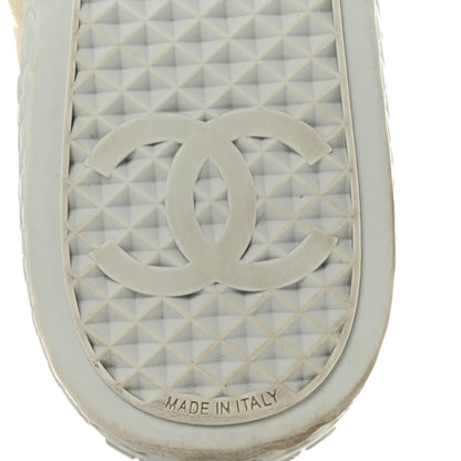 Chanel Denim Quilted Sneakers 39.5 Light Blue 7 of 10