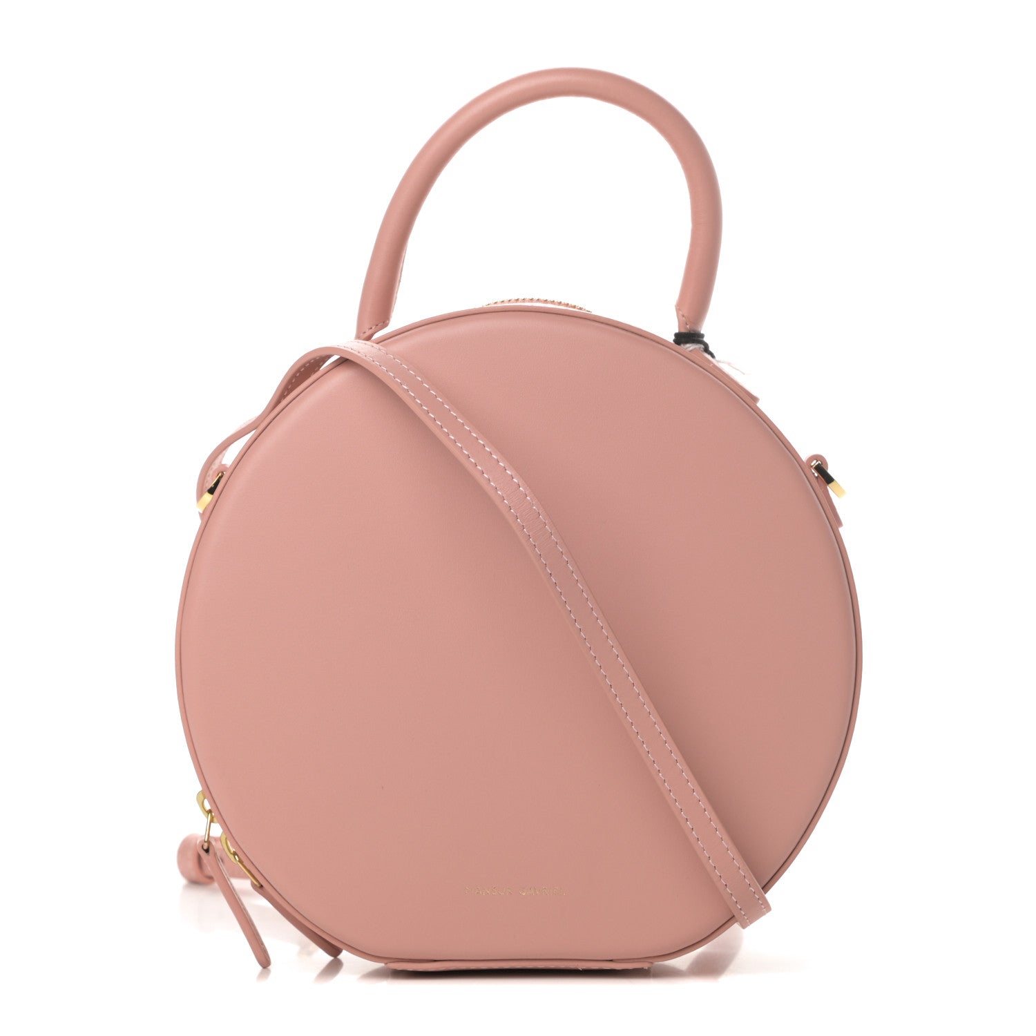 Mansur Gavriel Calfskin Circle Crossbody Bag Coral 1 of 11