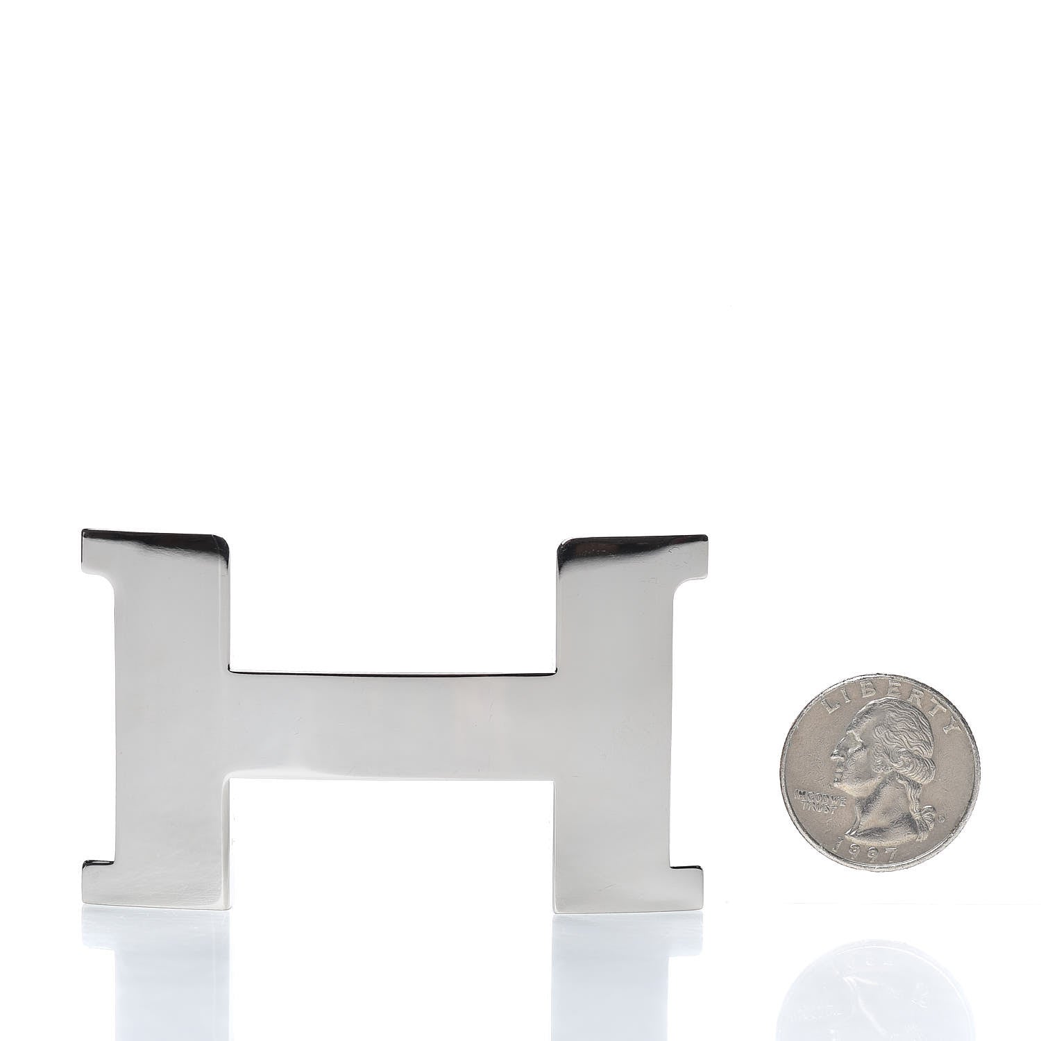 Hermes Constance 32mm Belt Buckle Silver 2 of 4