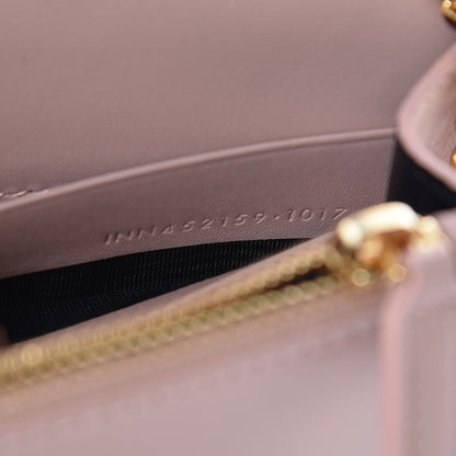 Saint Laurent Smooth Calfskin Classic Monogram Kate Tassel Chain Wallet Pale Pink 7 of 9