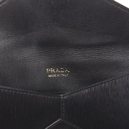 Prada Vitello Move Envelope Wallet Black 6 of 7
