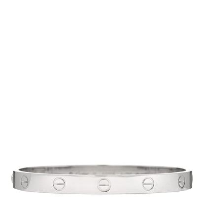 Cartier 18K White Gold LOVE Bracelet 17 1 of 5