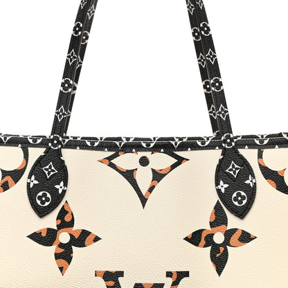 Louis Vuitton Monogram Giant Jungle Neverfull MM Ivory 9 of 12