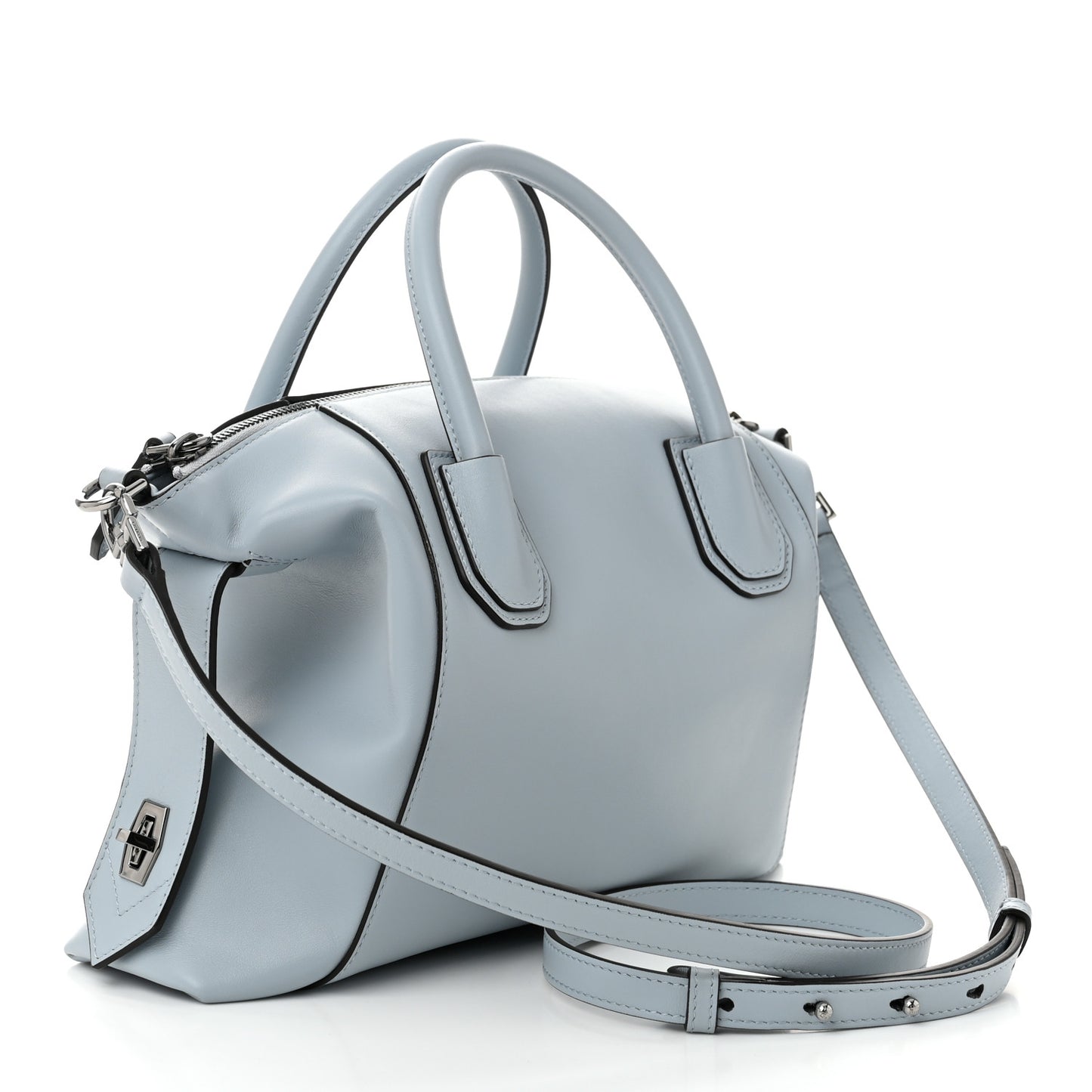 Calfskin Small Soft Antigona Ice Blue