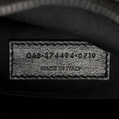 Saint Laurent Calfskin Matelasse Monogram Monochrome Lou Camera Bag Black 7 of 14