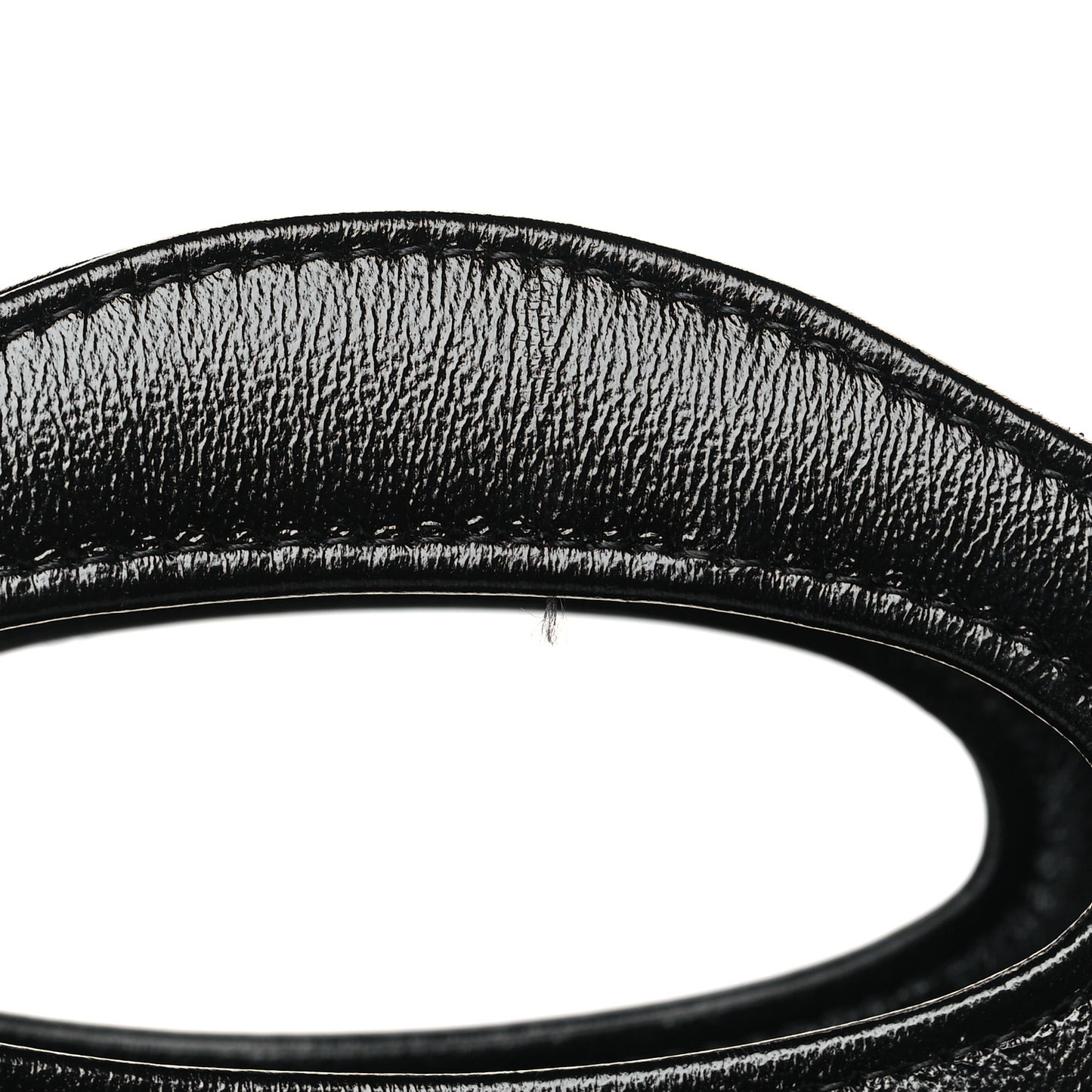 Shiny Crumpled Calfskin Quilted Nano 31 Shopping Bag Dark Beige Black