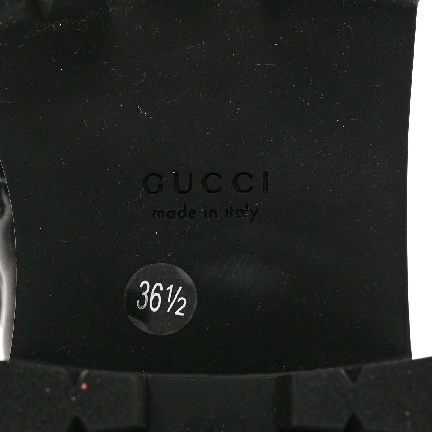 Gucci Nappa Cordovan Lux GG Matelasse Buckled Platform Lug Sole 60mm Loafers 36.5 Black 8 of 18