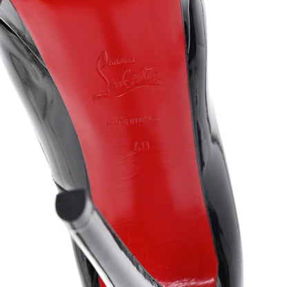 Christian Louboutin Patent Lady Peep 150 Pumps 40 Black 7 of 9