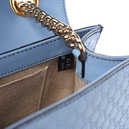 Gucci Microguccissima Medium Emily Chain Shoulder Bag Mineral Blue 10 of 12