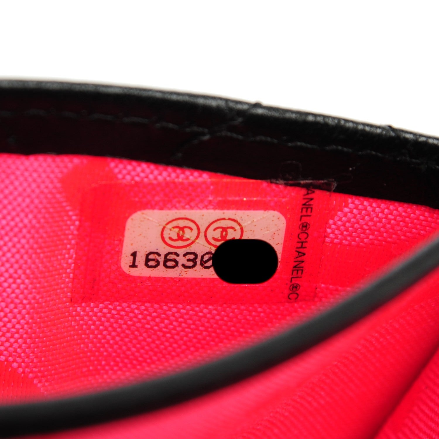 Chanel Calfskin Quilted Cambon Business Card Holder Black 8 of 8