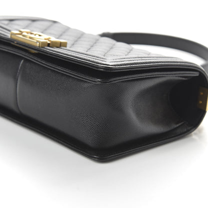 Chanel Caviar Quilted Medium Boy Flap Black 7 of 10