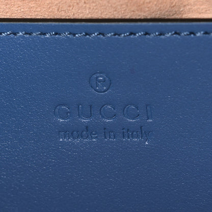 Gucci Calfskin Matelasse Aria Small GG Marmont Chain Shoulder Bag Clear Blue 6 of 10