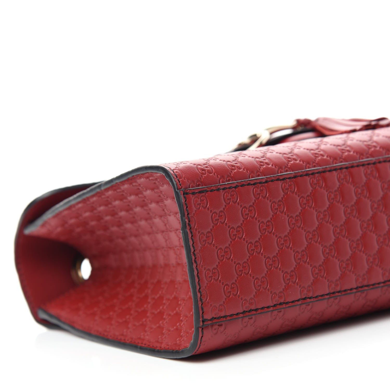 Gucci Microguccissima Medium Emily Chain Shoulder Bag Red 6 of 10