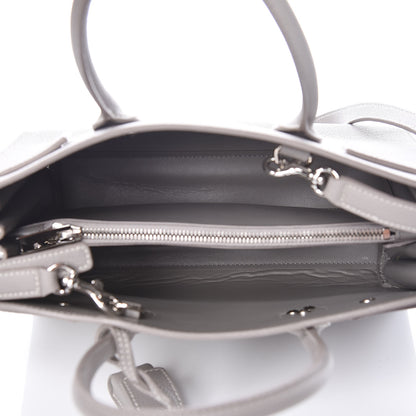 Saint Laurent Grained Calfskin Topstich Baby Sac De Jour Grey 5 of 8