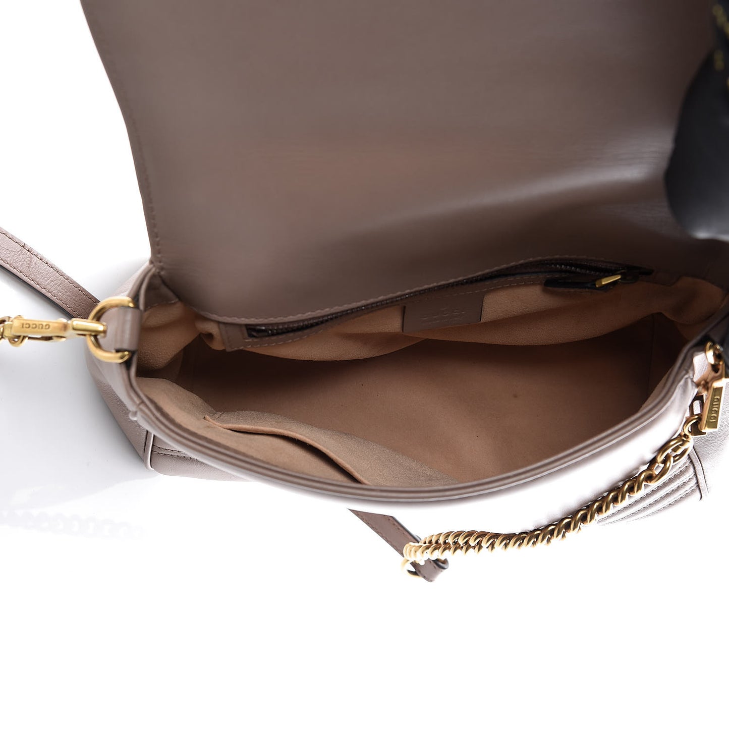 Calfskin Matelasse Small GG Marmont Top Handle Shoulder Bag Porcelain Rose