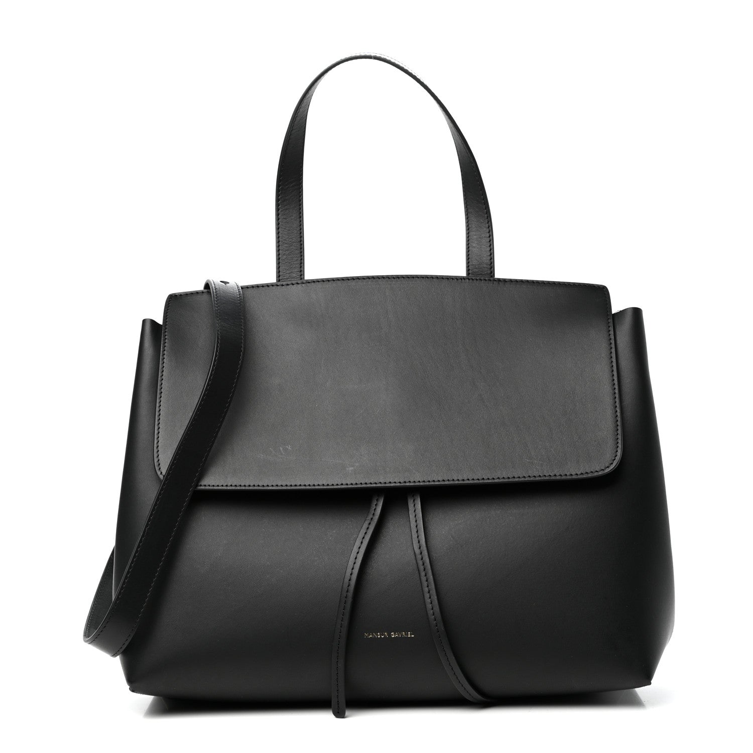 Mansur Gavriel Calfskin Lady Bag Black Flamma 1 of 9