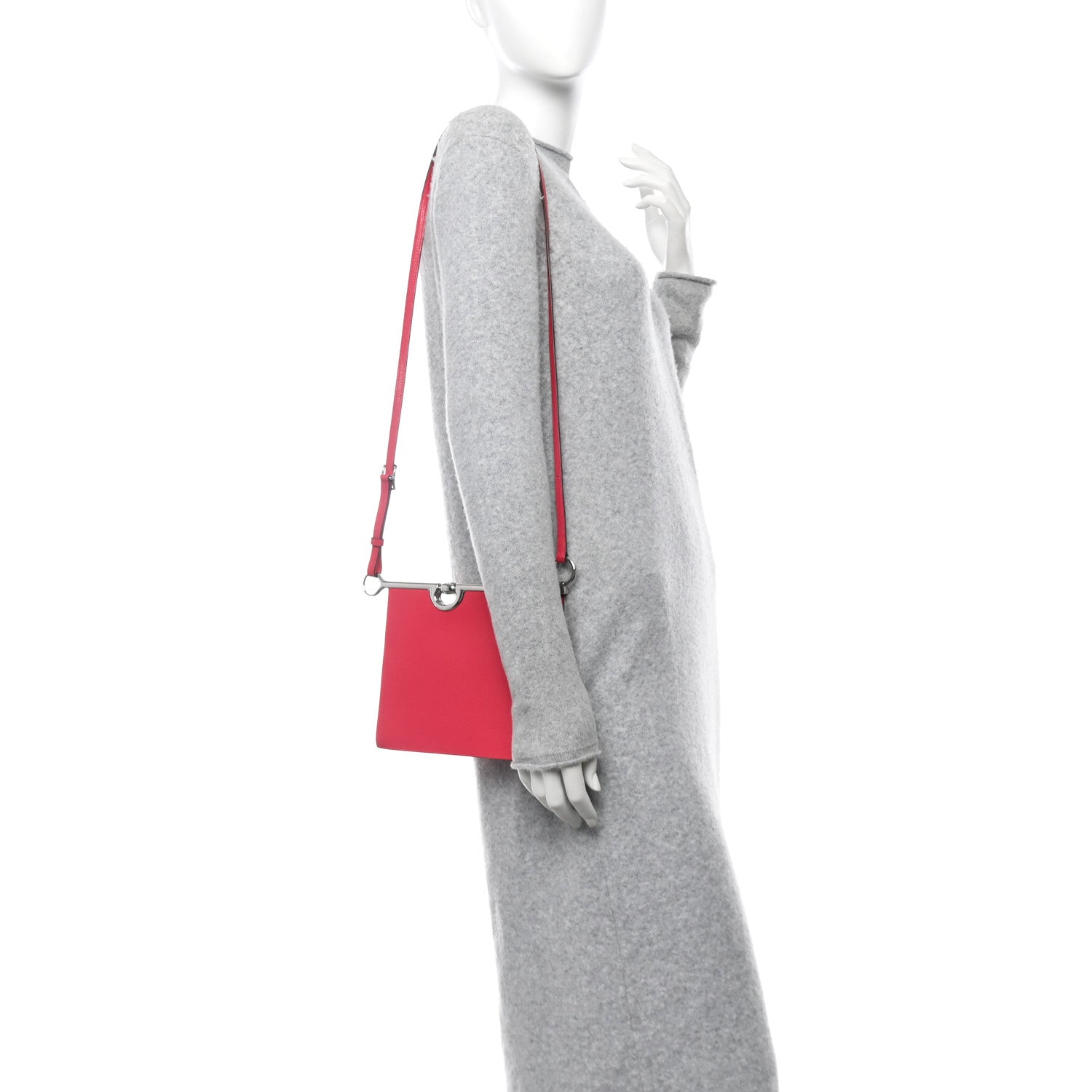 Hermes Chevre Chamkila Mors De Bride Bag Rose Mexico 2 of 10