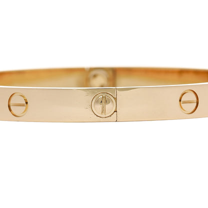 Cartier 18K Yellow Gold LOVE Bracelet 19 5 of 8
