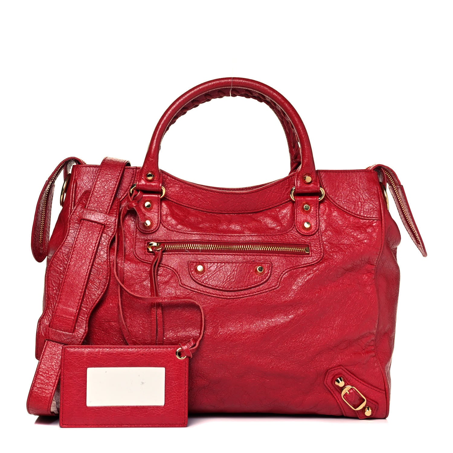 Balenciaga Agneau Classic Gold Hardware Velo Rouge Sapphire 1 of 9