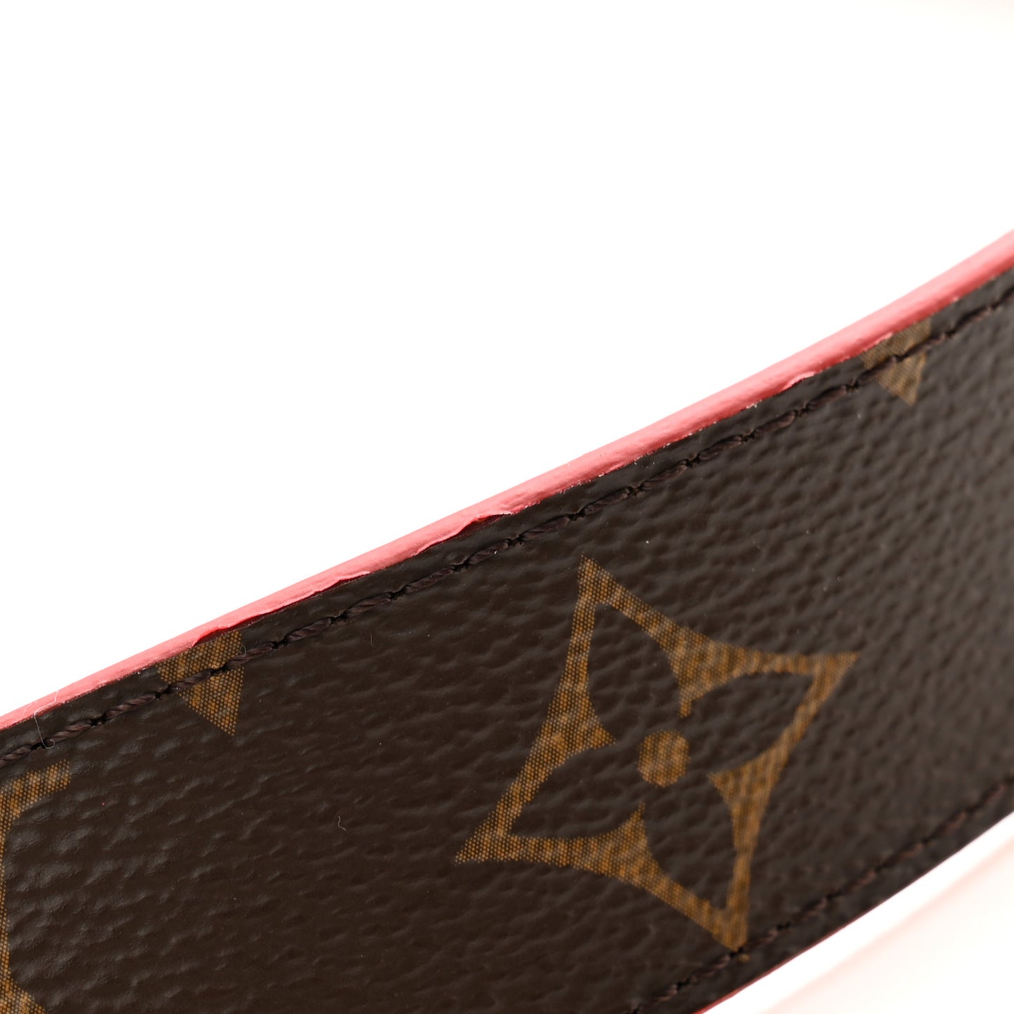 Monogram 30mm LV Initiales Reversible Belt 80 32 Red