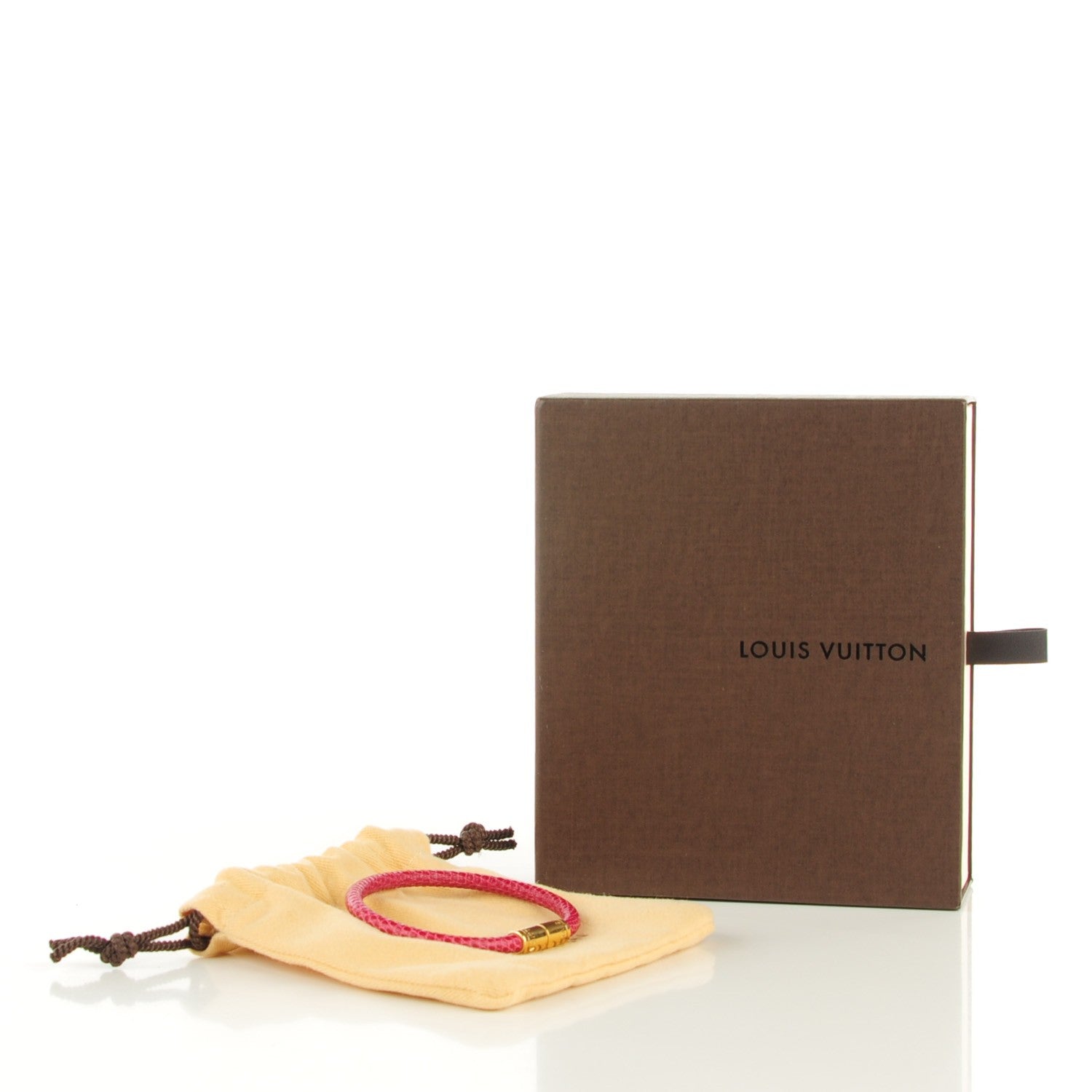 Louis Vuitton Lizard Keep It Bracelet 19 Fuchsia 4 of 6