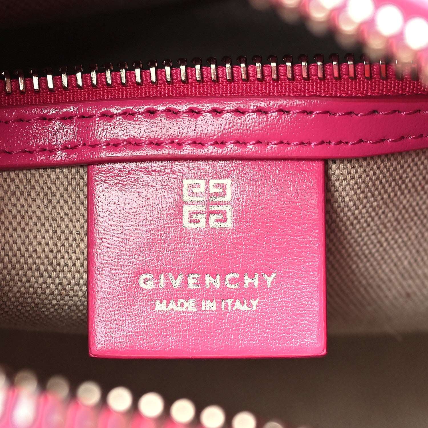 Givenchy Shiny Lord Calfskin Mini Antigona Neon Pink 6 of 9