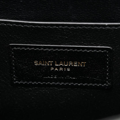 Saint Laurent Box Calfskin Monogram Medium Solferino Satchel Vert Fonce 6 of 11