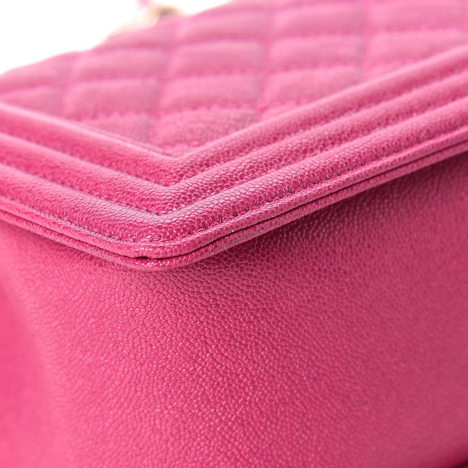 Chanel Caviar Quilted Medium Boy Flap Fuchsia 12 of 12