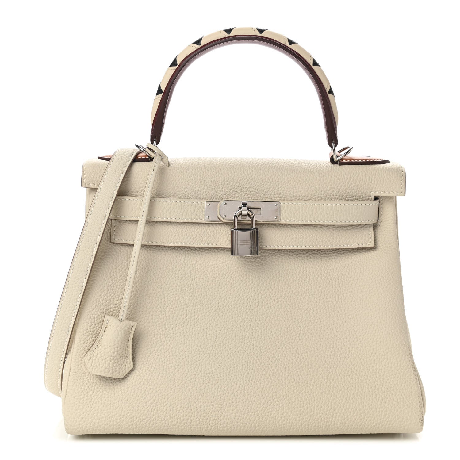 Hermes Togo Au Galop Kelly Retourne 28 Craie Rouge H Fauve Black 1 of 13