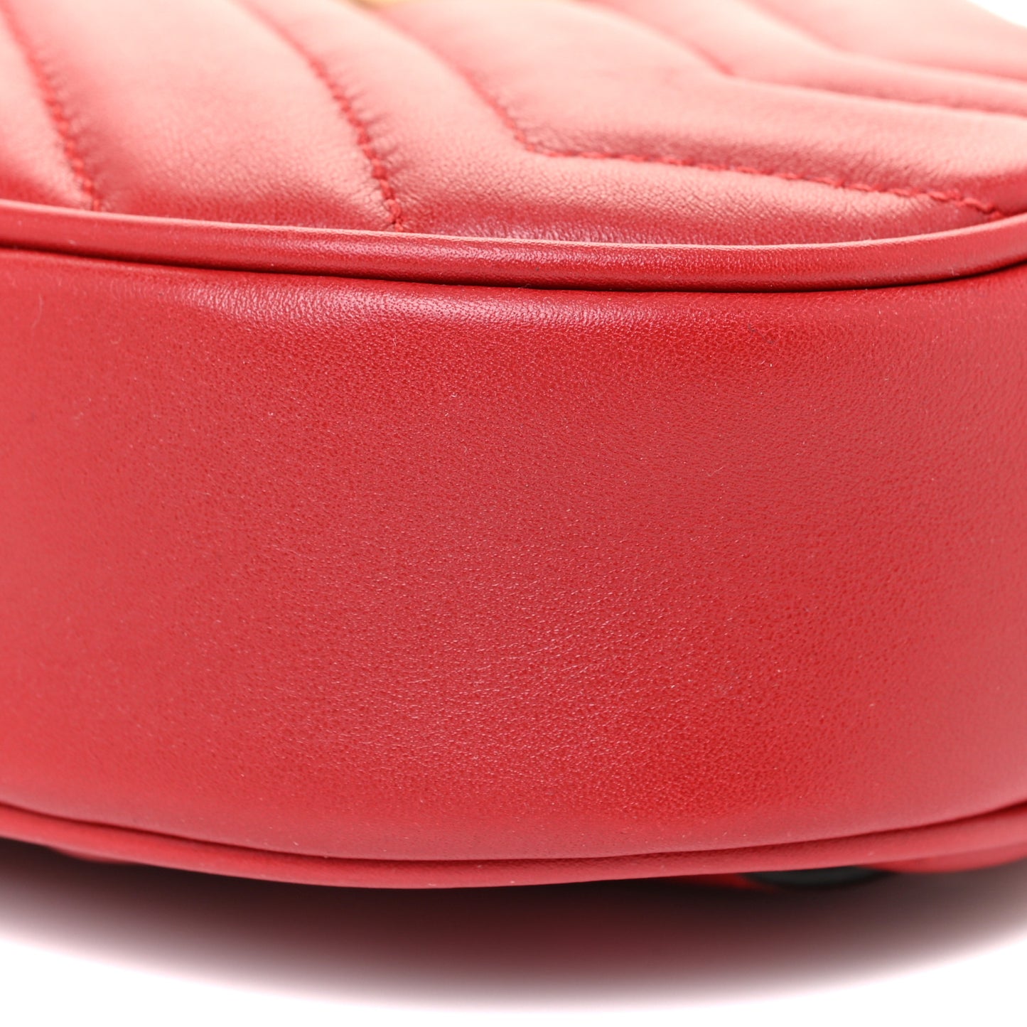 Calfskin Matelasse GG Marmont Belt Bag 85 34 Hibiscus Red