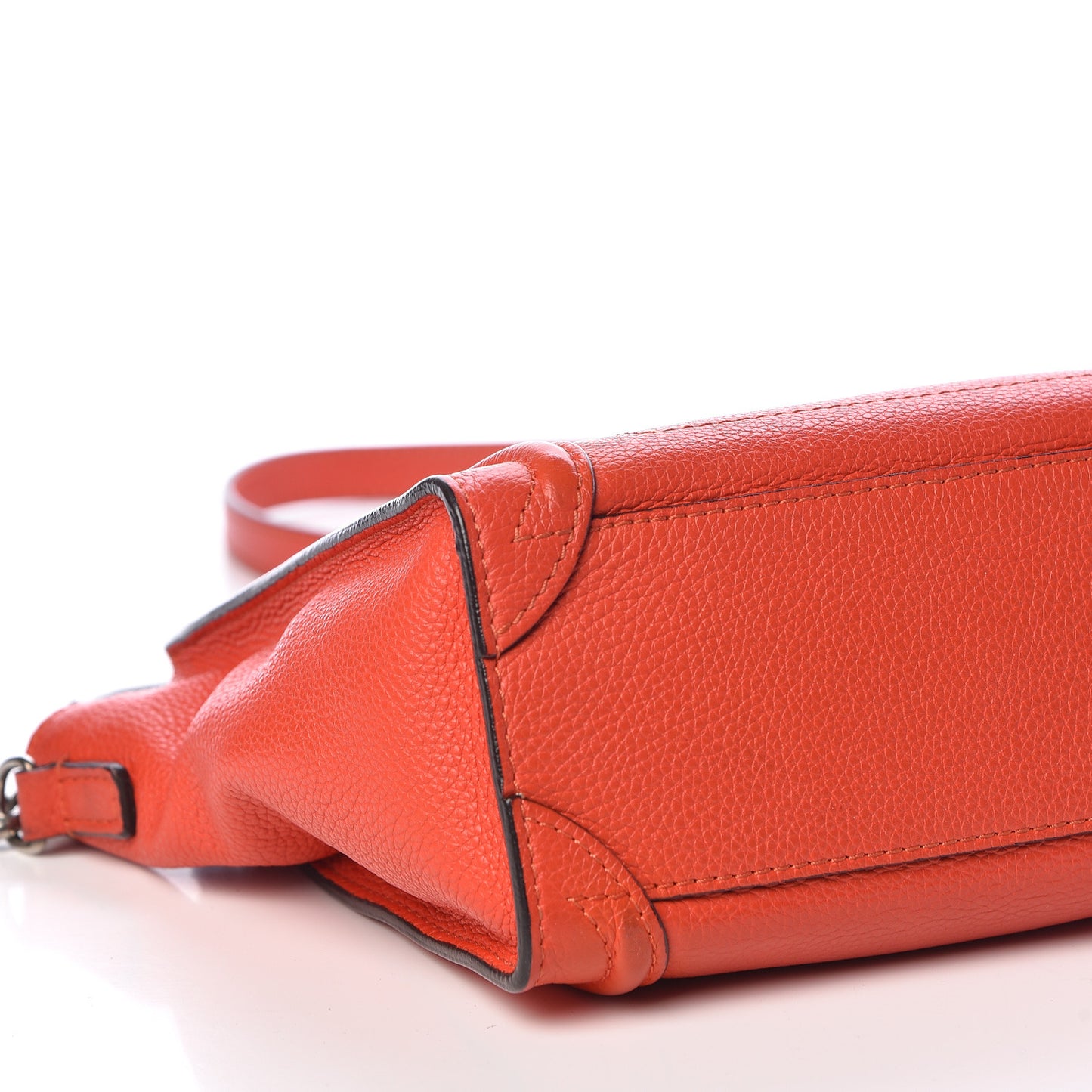 Smooth Calfskin Nano Luggage Vermillion