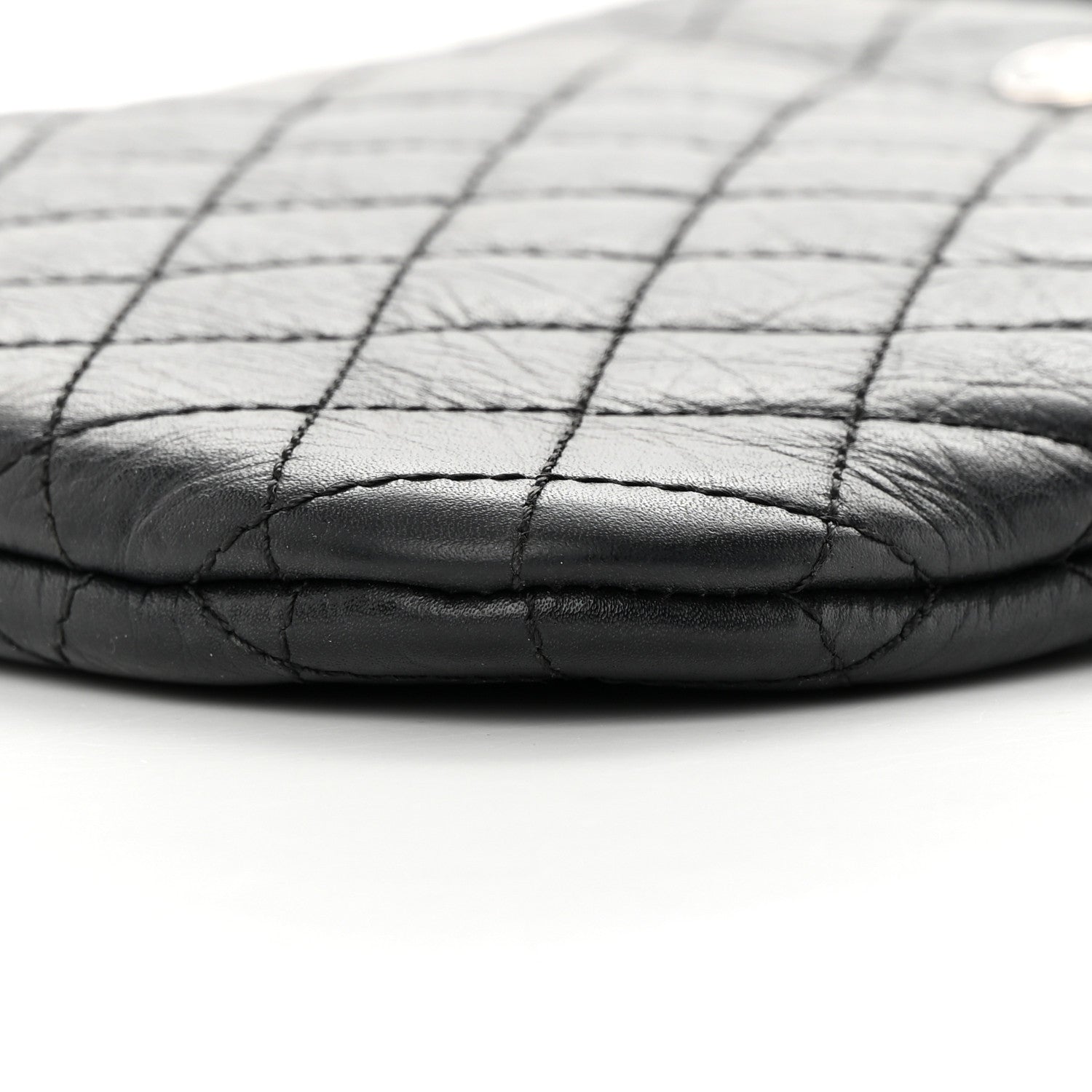 Chanel Aged Calfskin Quilted Crossbody Bag Black 12 of 17