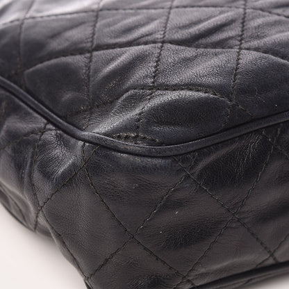 Chanel Lambskin Quilted Tassel Camera Case Pouch Black 9 of 15