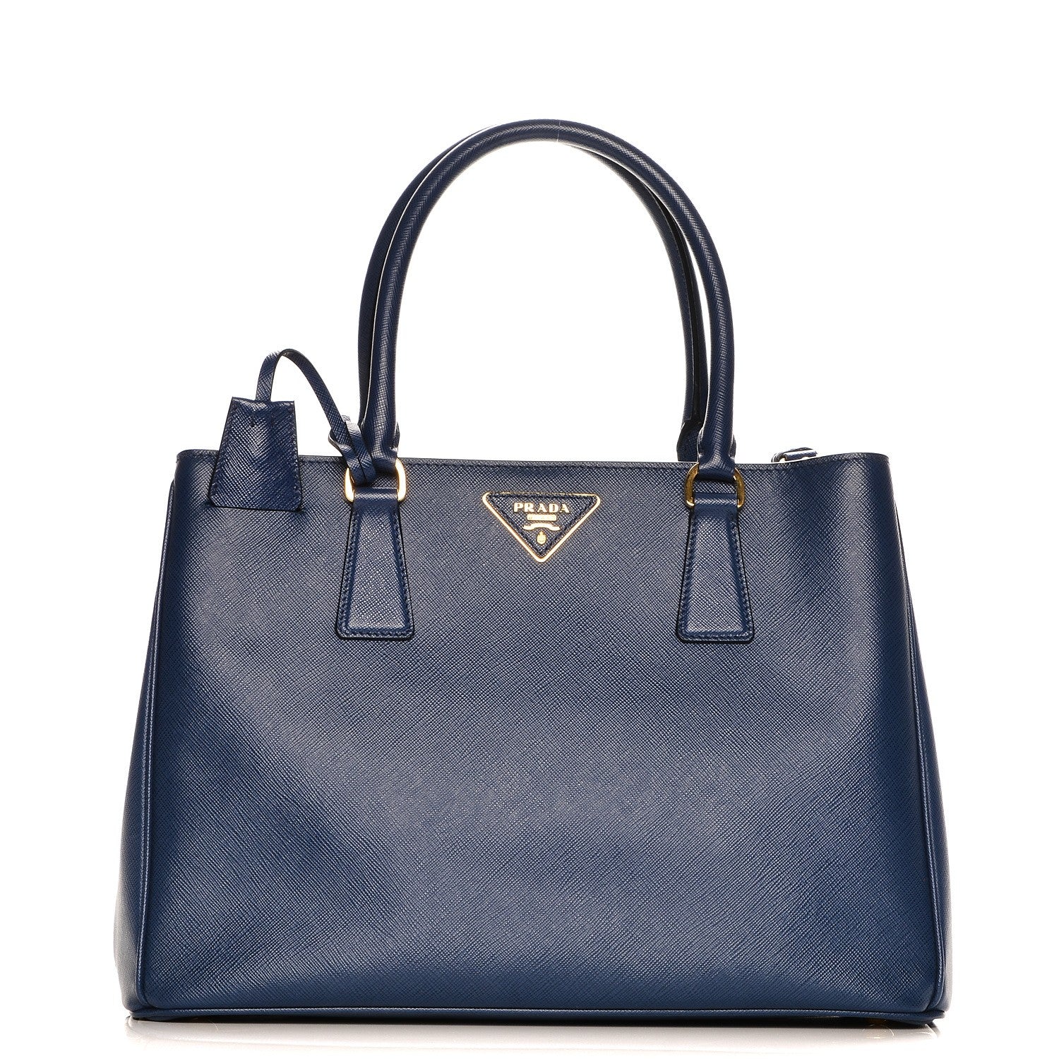 Prada Saffiano Lux Medium Tote Bluette 1 of 8