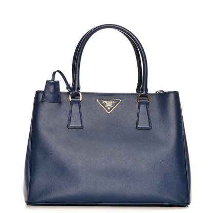 Prada Saffiano Lux Medium Tote Bluette 1 of 8
