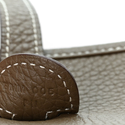 Hermes Taurillon Clemence Evelyne III PM Etoupe 7 of 11