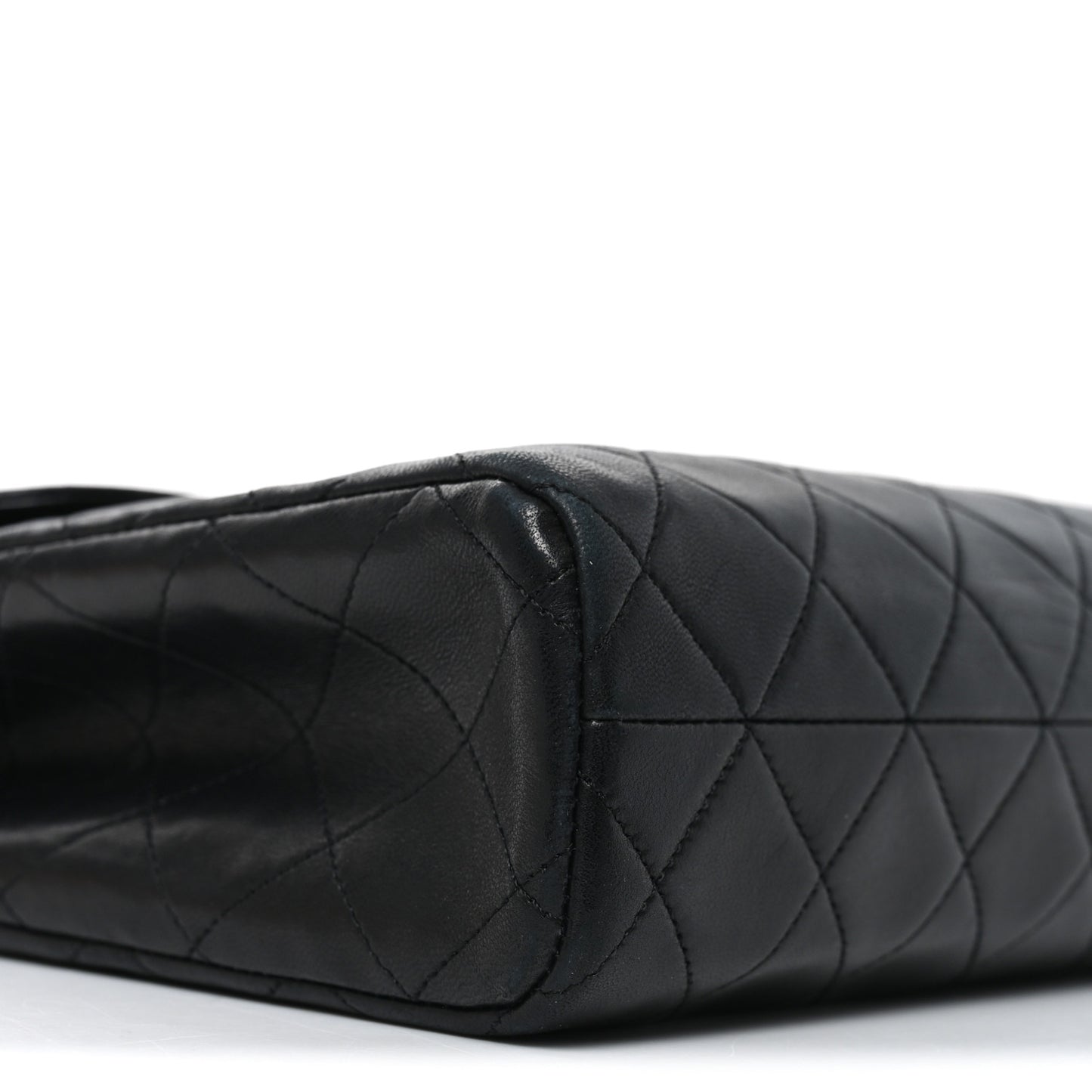Lambskin Quilted Shoulder Bag Black