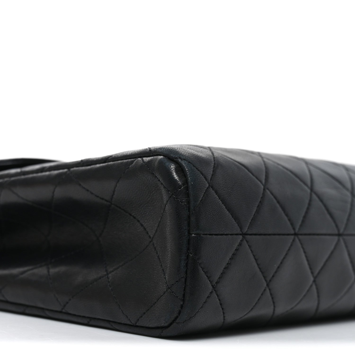 Chanel Lambskin Quilted Shoulder Bag Black 10 of 11