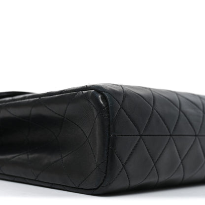 Chanel Lambskin Quilted Shoulder Bag Black 10 of 11